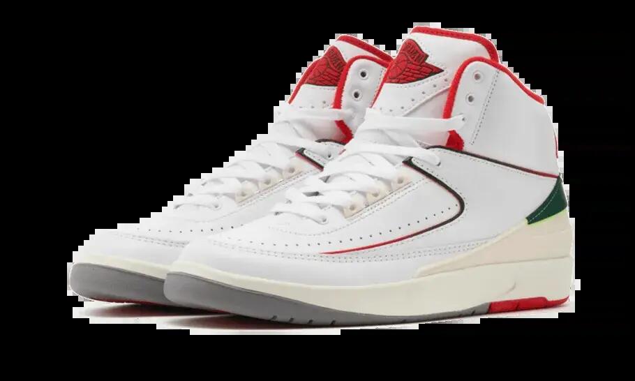 Zapatillas - Baloncesto - Retro - Air Jordan 2 Italy - Blanco/Rojo 2/4