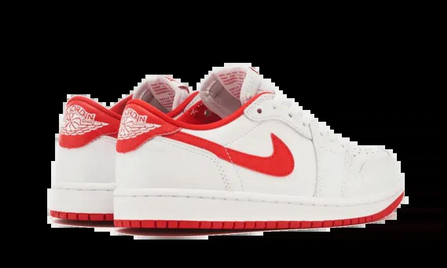 Zapatos - Low-top - Air Jordan 1 Low OG - Blanco/Rojo 3/4