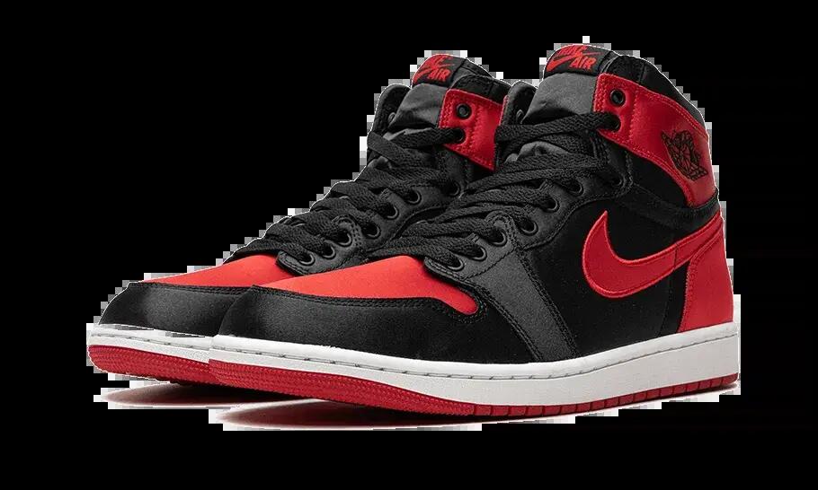 Zapatos - Lifestyle - Satén - Jordan 1 - Negro/University Red 2/4