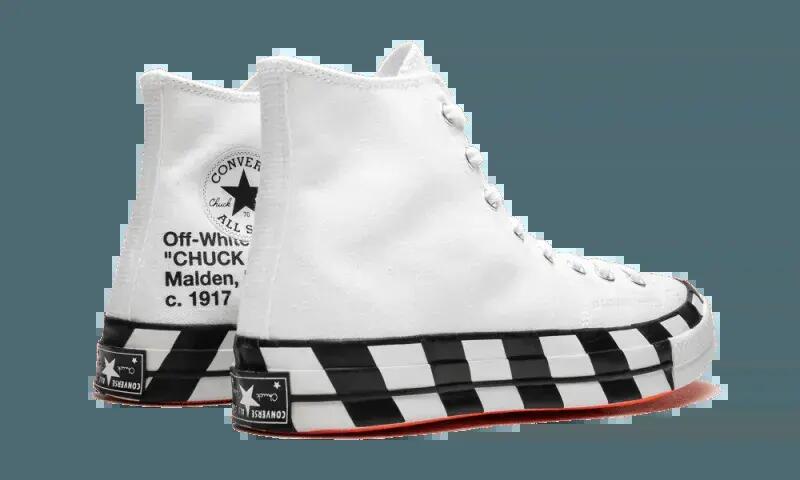 Schuhe - Chuck Taylor All-Star 70 Hi - Weiß/Schwarz-Orange 3/4