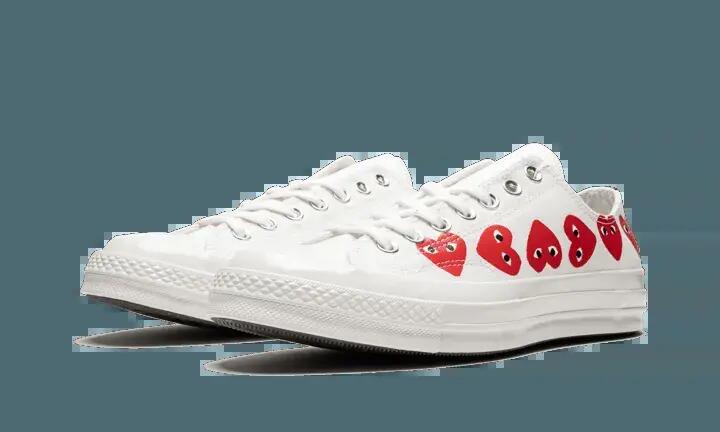Schoenen - Lifestyle - Unisex - Chuck Taylor 70s Ox - Wit/Rood 2/4