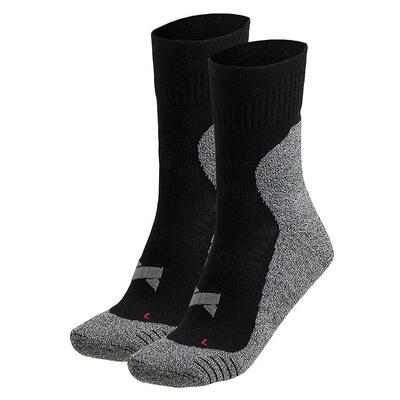 Halfhoge sportsokken met coolmax – black – 42-45