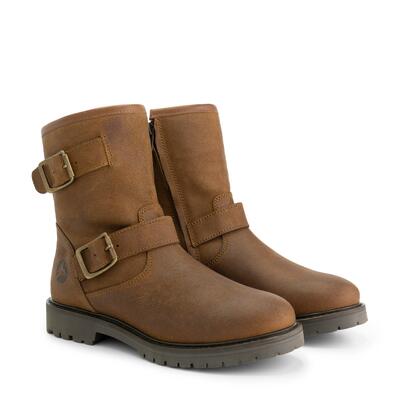 Vattrup dames - laarzen - suede - cognac