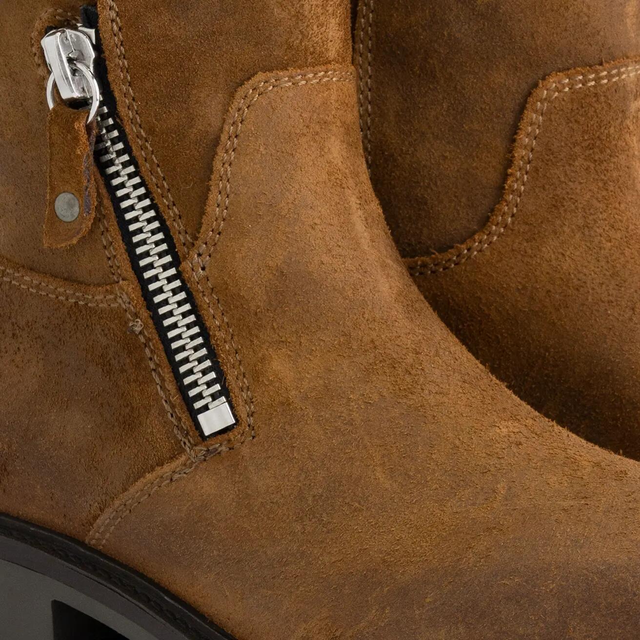 Venning Dames - Enkellaarzen - Suede - Cognac 7/7