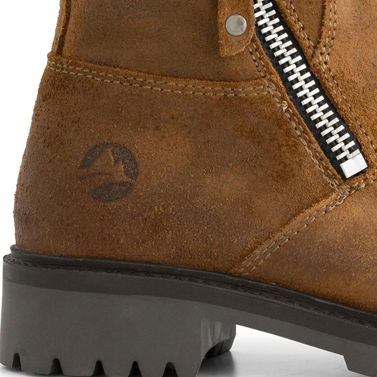 Venning Dames - Enkellaarzen - Suede - Cognac 5/7