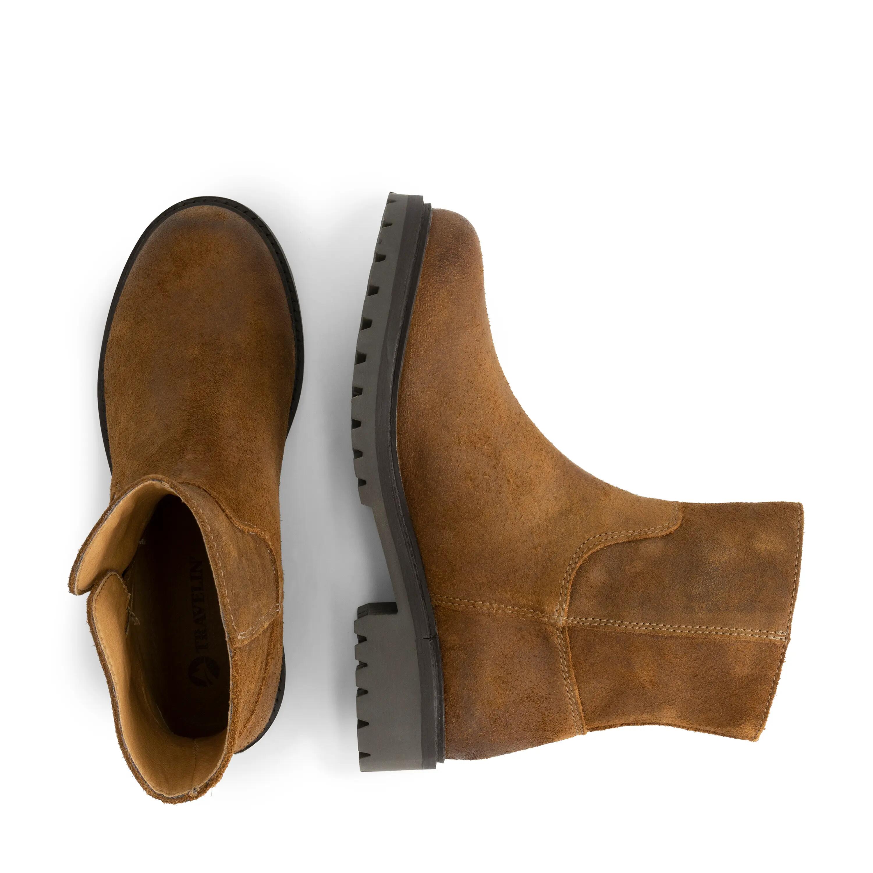 Venning Dames - Enkellaarzen - Suede - Cognac 4/7