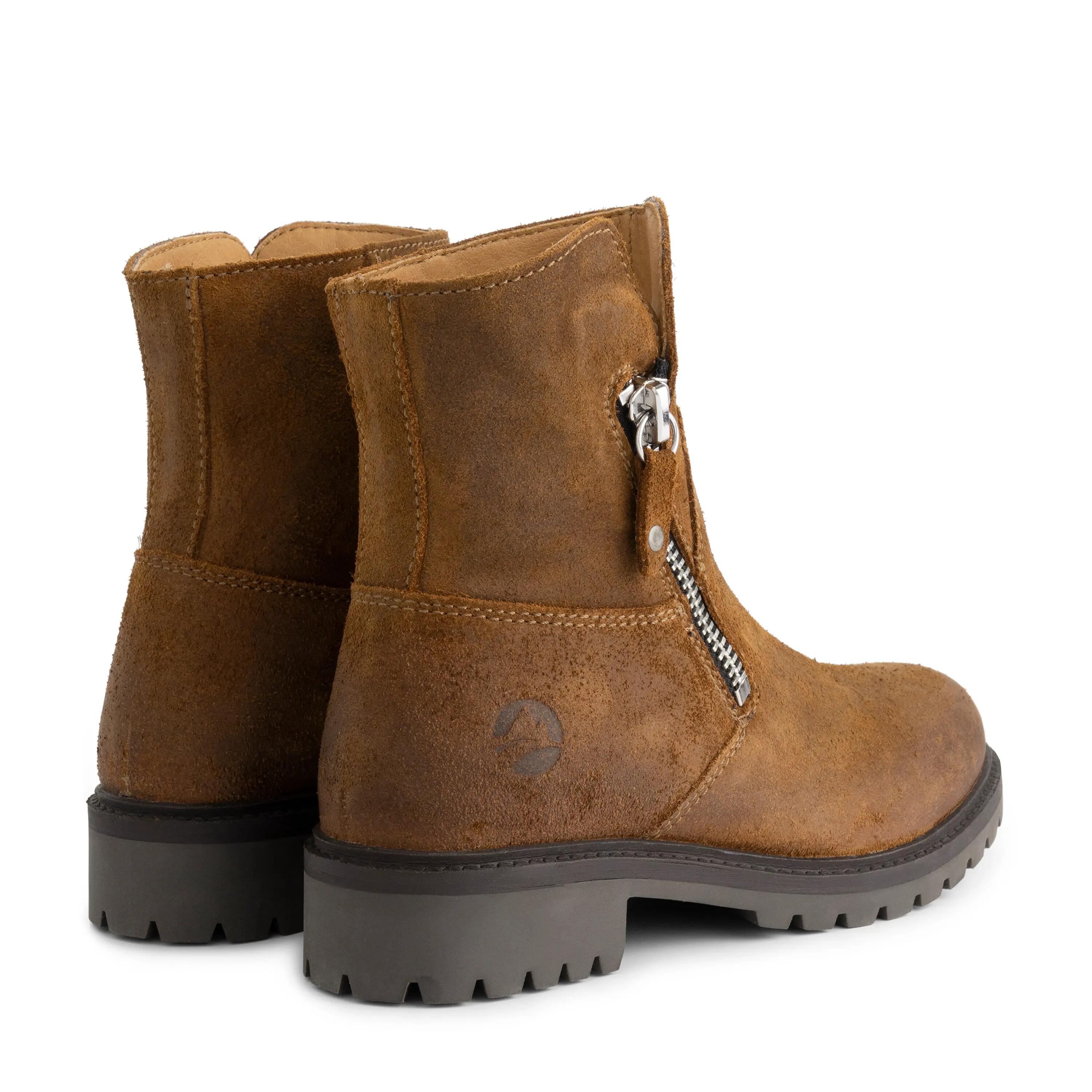 Venning Dames - Enkellaarzen - Suede - Cognac 2/7
