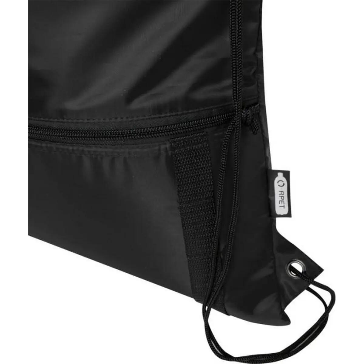 Riciclato Borsa Con Coulisse Bullet Adventure Nero Tinta Unita Taglia Unica 5/6