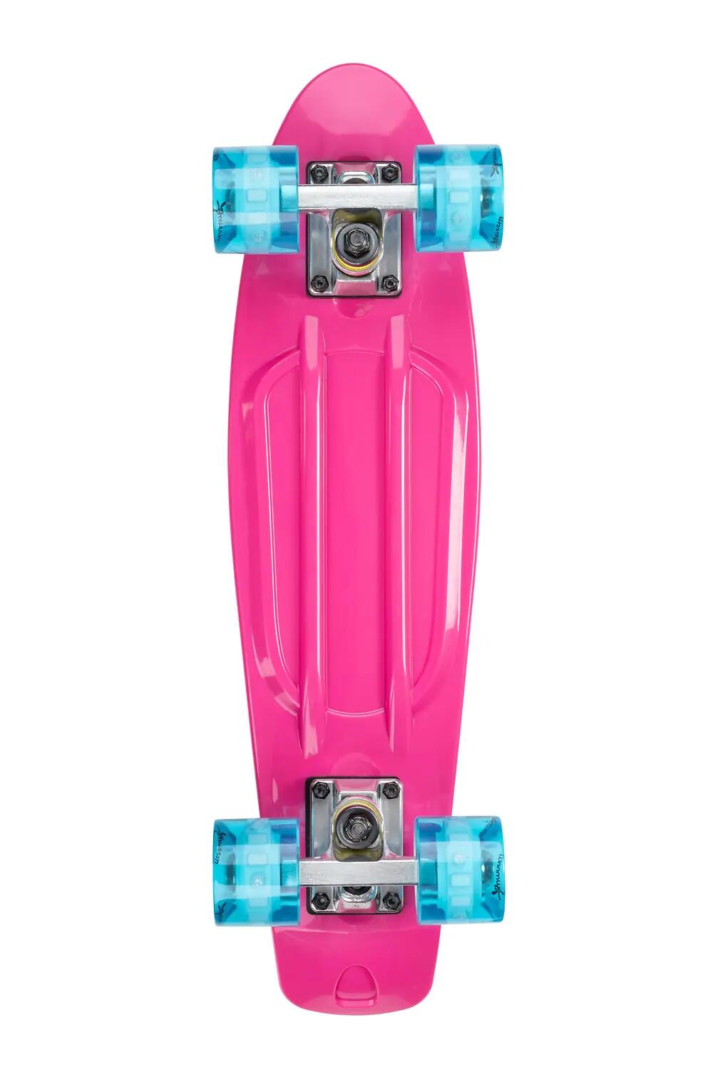 muuwmi Skateboard ABEC 5 Fun pink, mit Leuchtrollen 8/8