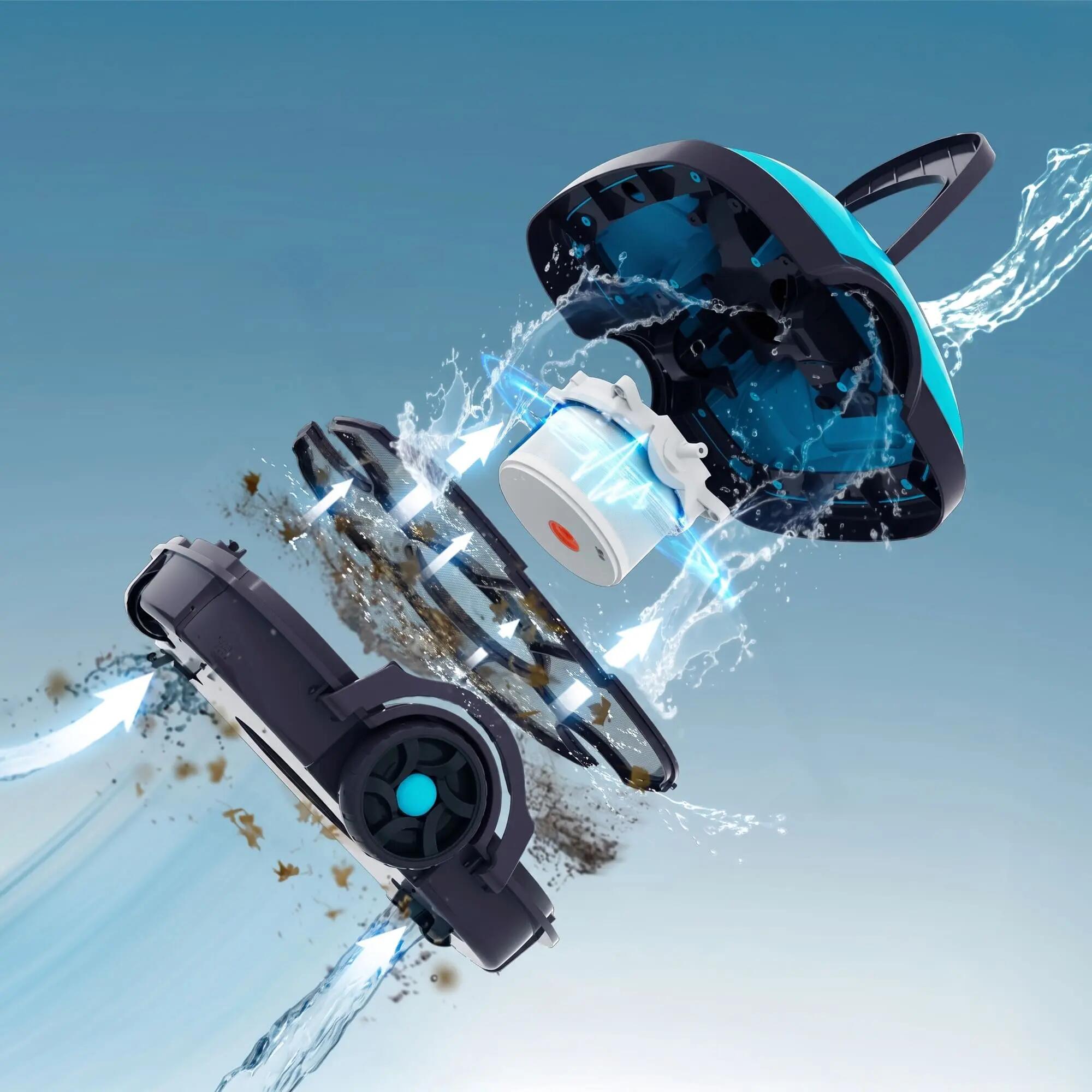 Robot limpiafondos piscina Spyder 500351S Wybot Batería Fondo plano 50 m² 7/10