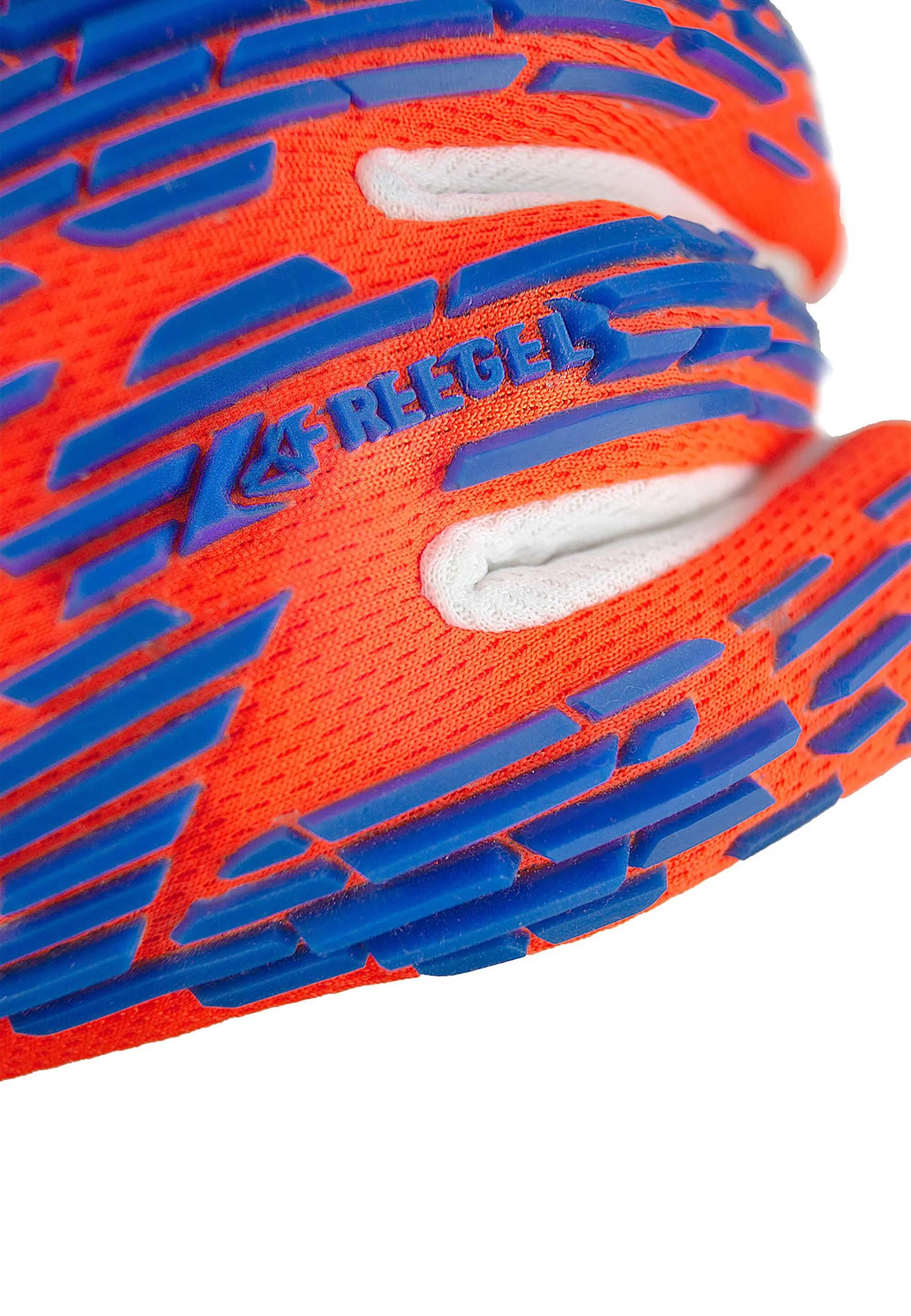 Guantes de portero fútbol niño Reusch Attrakt Freegel Silver, deep orange 6/8