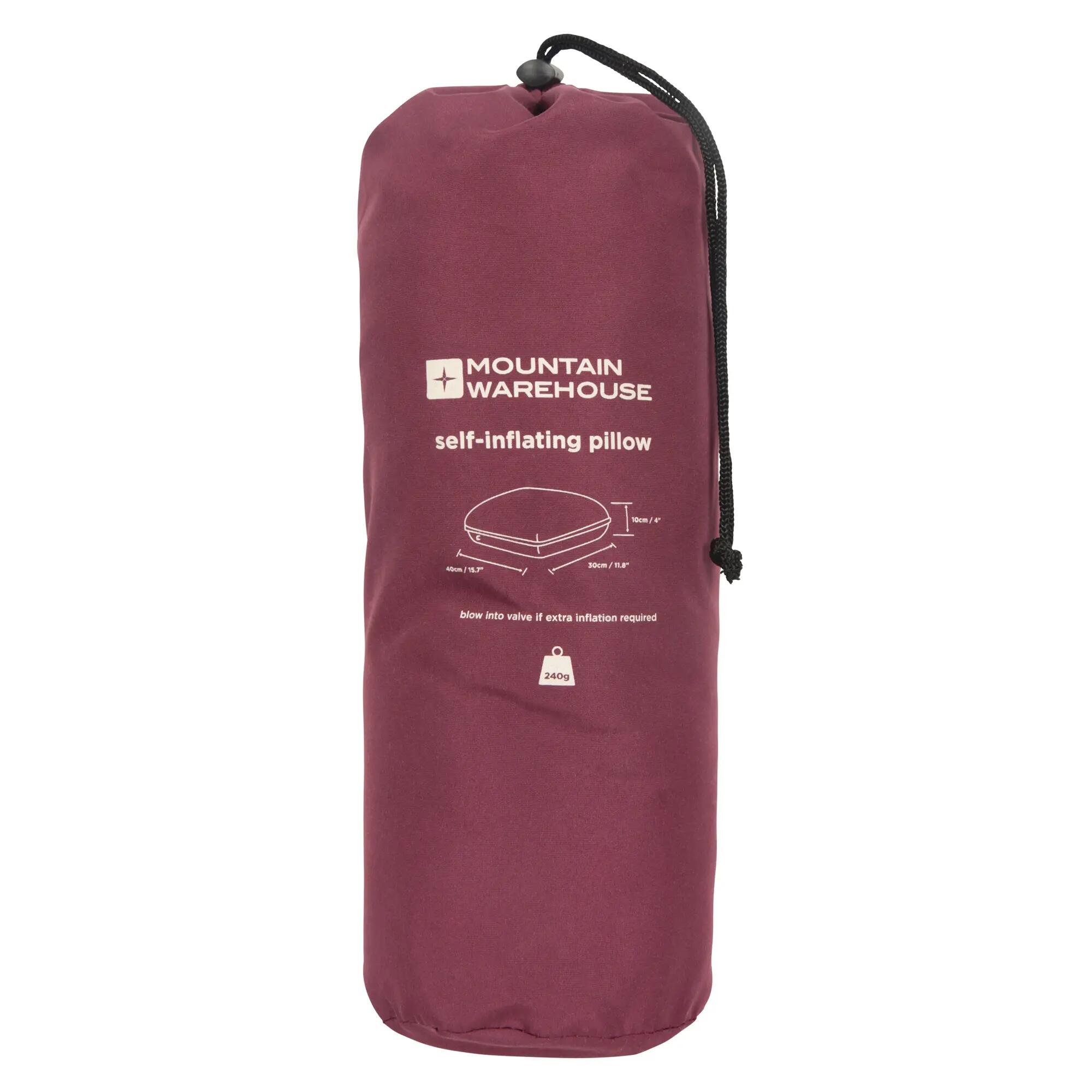 Cuscino Autogonfiante Mountain Warehouse Rosso Scuro 5/6