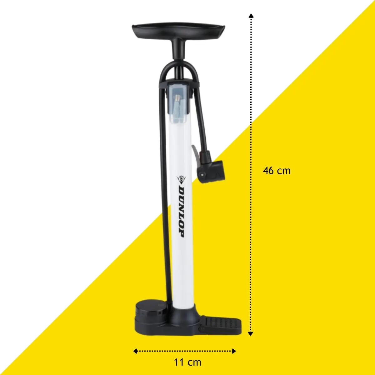 Pompka rowerowa turystyczna Dunlop 174Psi (12Bar) składana podstawa 5/6