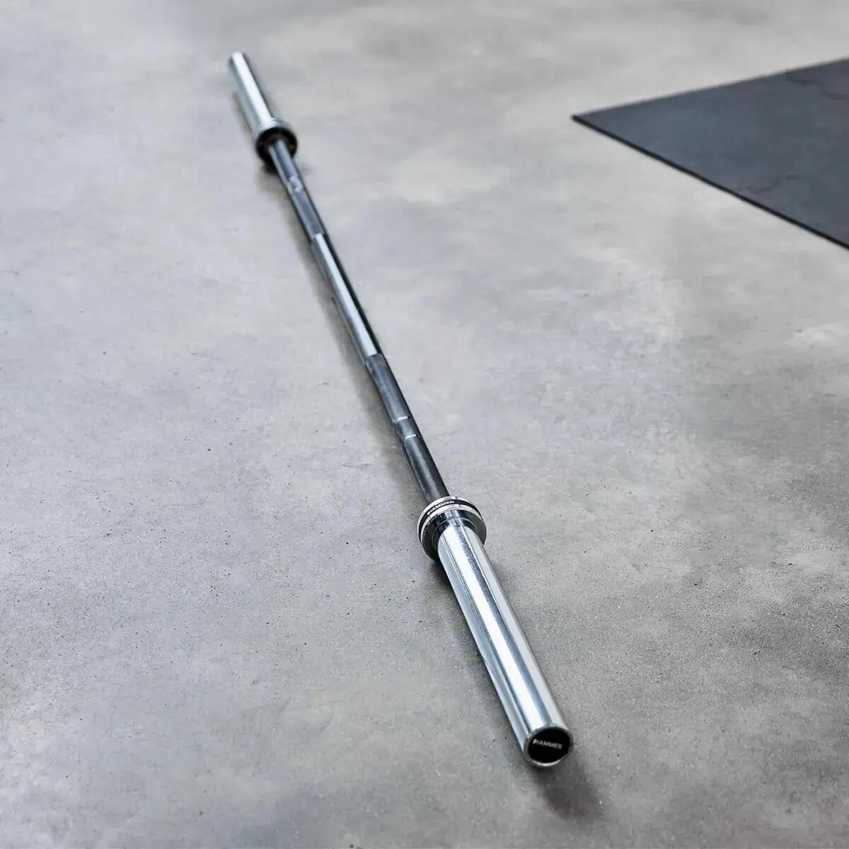 Barra olímpica hasta 250kg 183cm diámetro 50mm Hammer 8/13