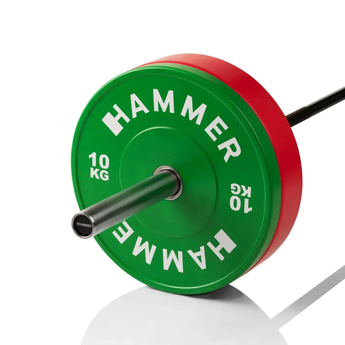 Barra olímpica hasta 250kg 183cm diámetro 50mm Hammer 10/13