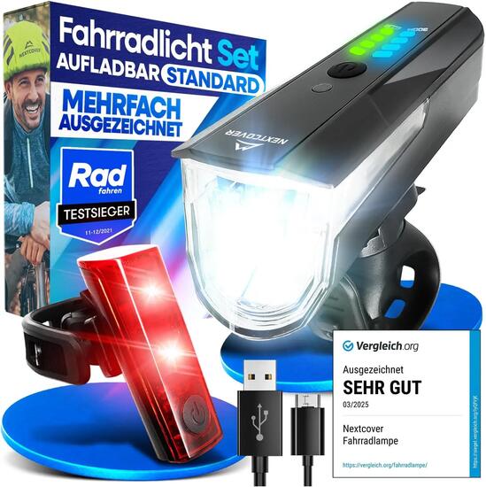 NEXTCOVER® Fahrradlicht Set