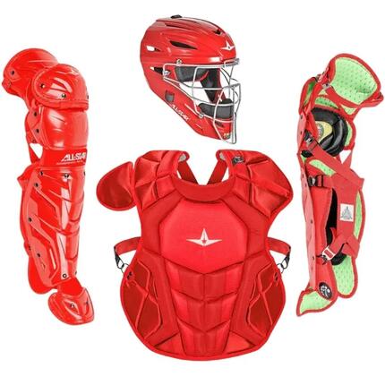 All Star CKCC912S7XS Solid Catcher's Kit 9-12 Yr Youth Black Baseball/Softball