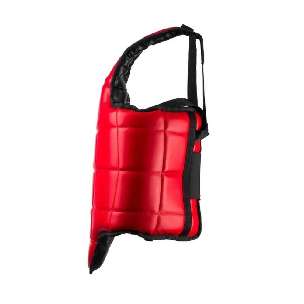 Brustschutz, Leder Damen und Herren Schwarz/Rot M 5/5