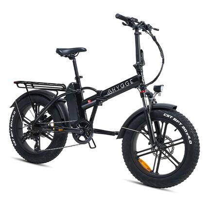Vester 2026 - 48V 14Ah dikke band opvouwbare elektrische fiets - Onyx zwart