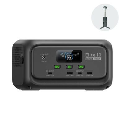 Power Station Portatile BLUETTI Elite 10 128Wh–Escursionismoweekend e campeggio