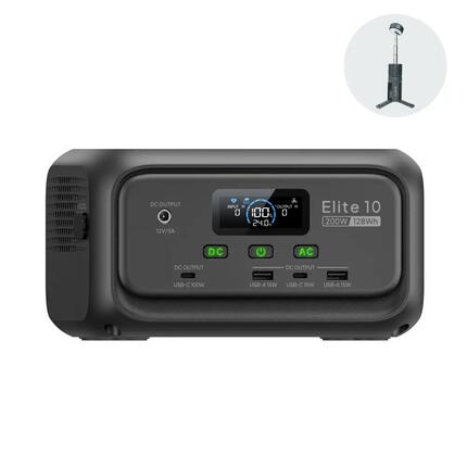 Station d’alimentation portable BLUETTI Elite 10 128Wh–Randonnée,weekend,camping