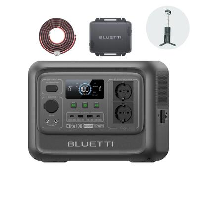 Elite 100 v2 bluetti powerstation&lader 1,1024wh,2h volledige lading auto reis