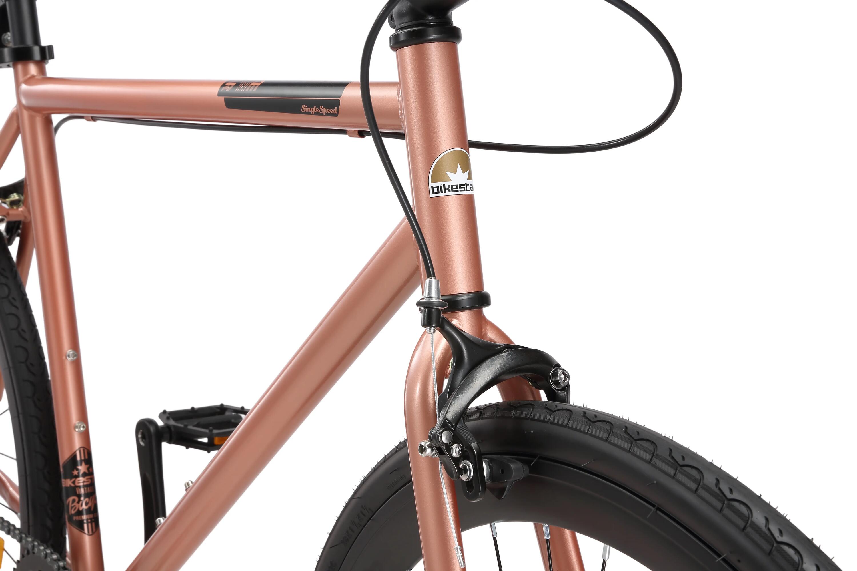 Bicicleta urbana de aluminio single speed 28" 9/12