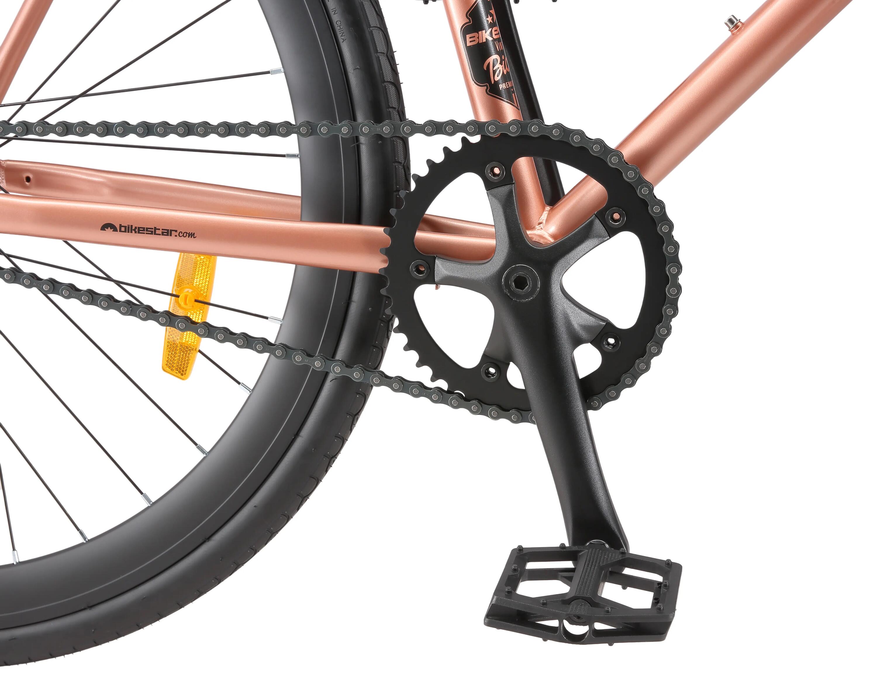 Bicicleta urbana de aluminio single speed 28" 6/12
