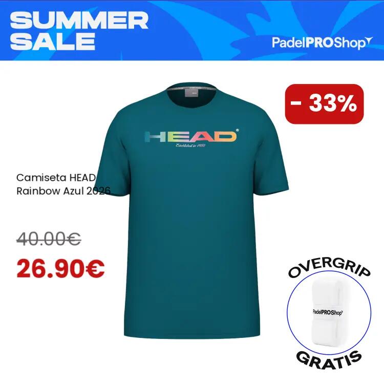 Camiseta Head Rainbow Azul Airforce 1/5
