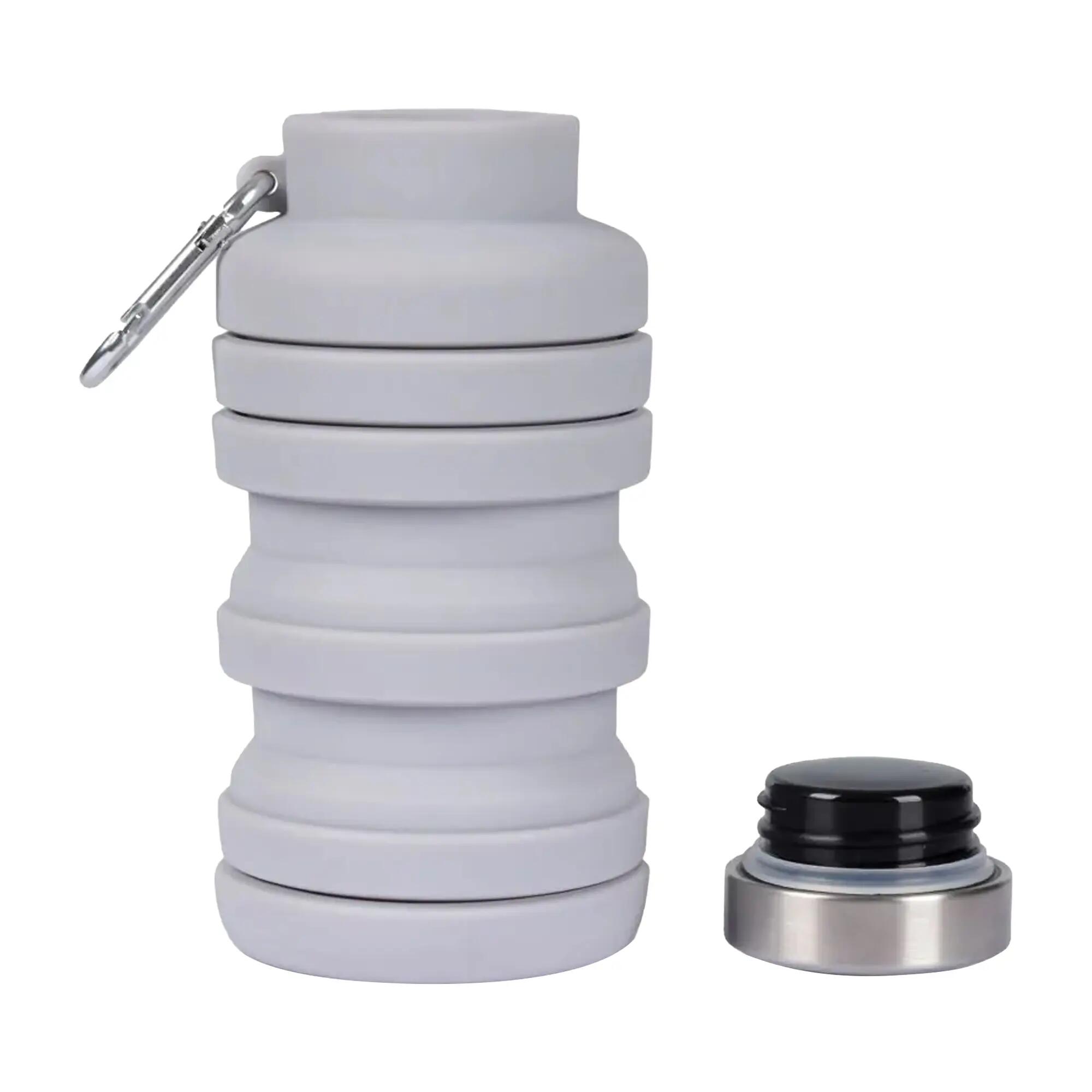 Vavo opvouwbare silicone waterfles (Platina) 6/6