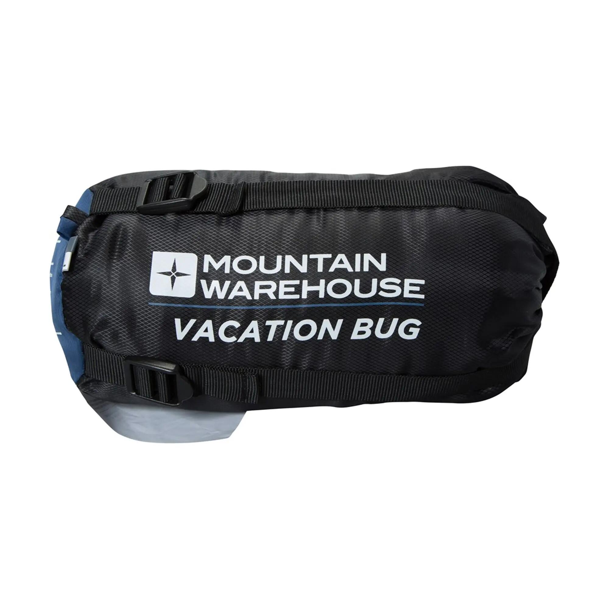Sac De Couchage Contrasté Style Momie (Noir / Bleu) 6/6