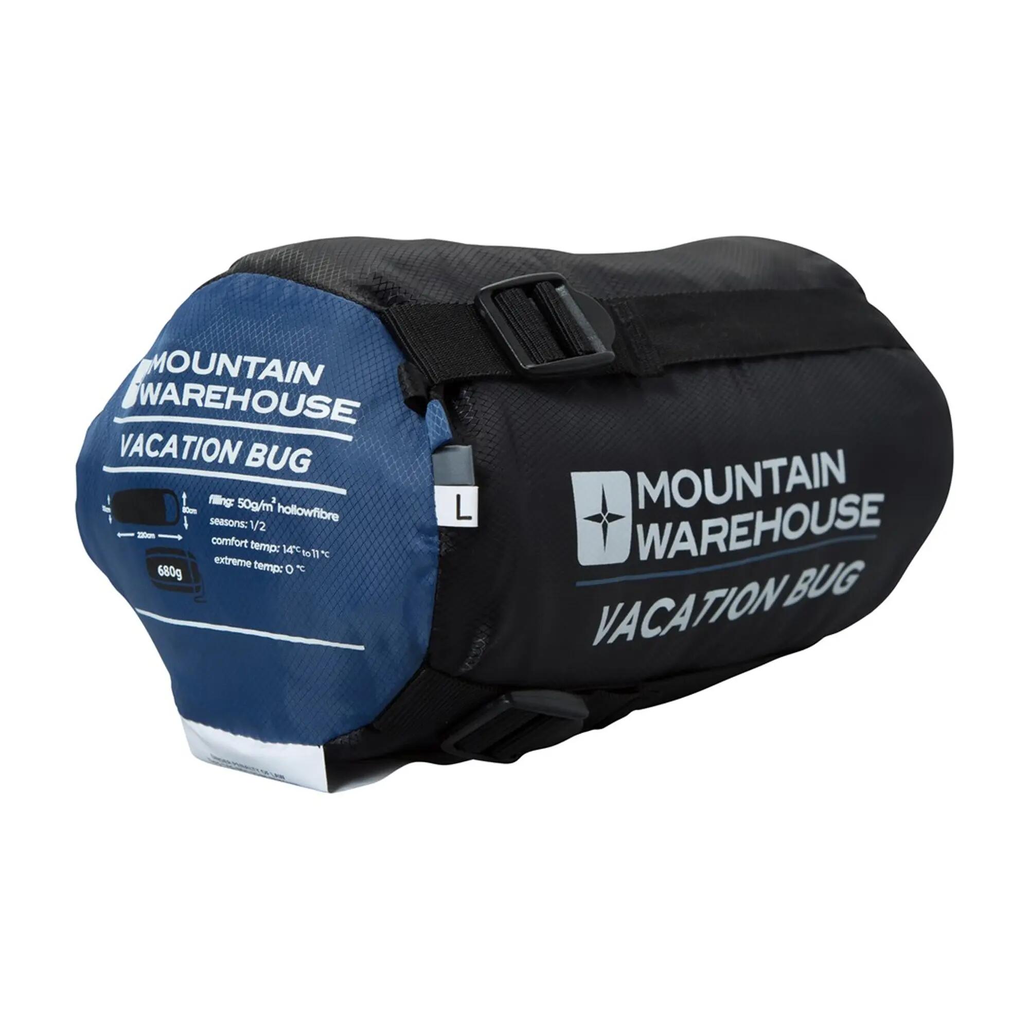 Sac De Couchage Contrasté Style Momie (Noir / Bleu) 5/6