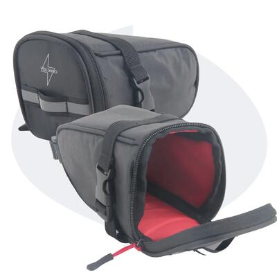 Voltano luxe zadeltas - zwart