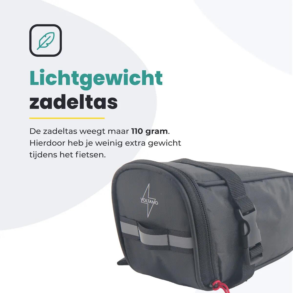 Voltano Luxe Zadeltas - Zwart 7/7
