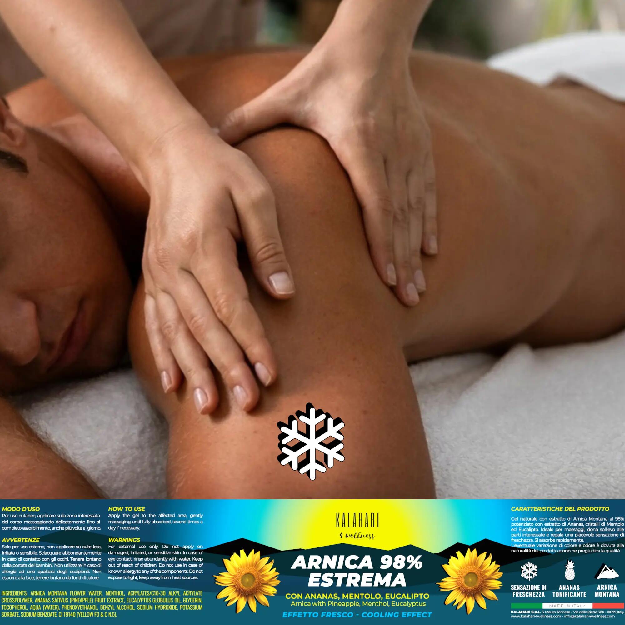 Kit Efeito Quente + Frio, Gel de Arnica 98% + Garra do Diabo, Extra forte 4/7