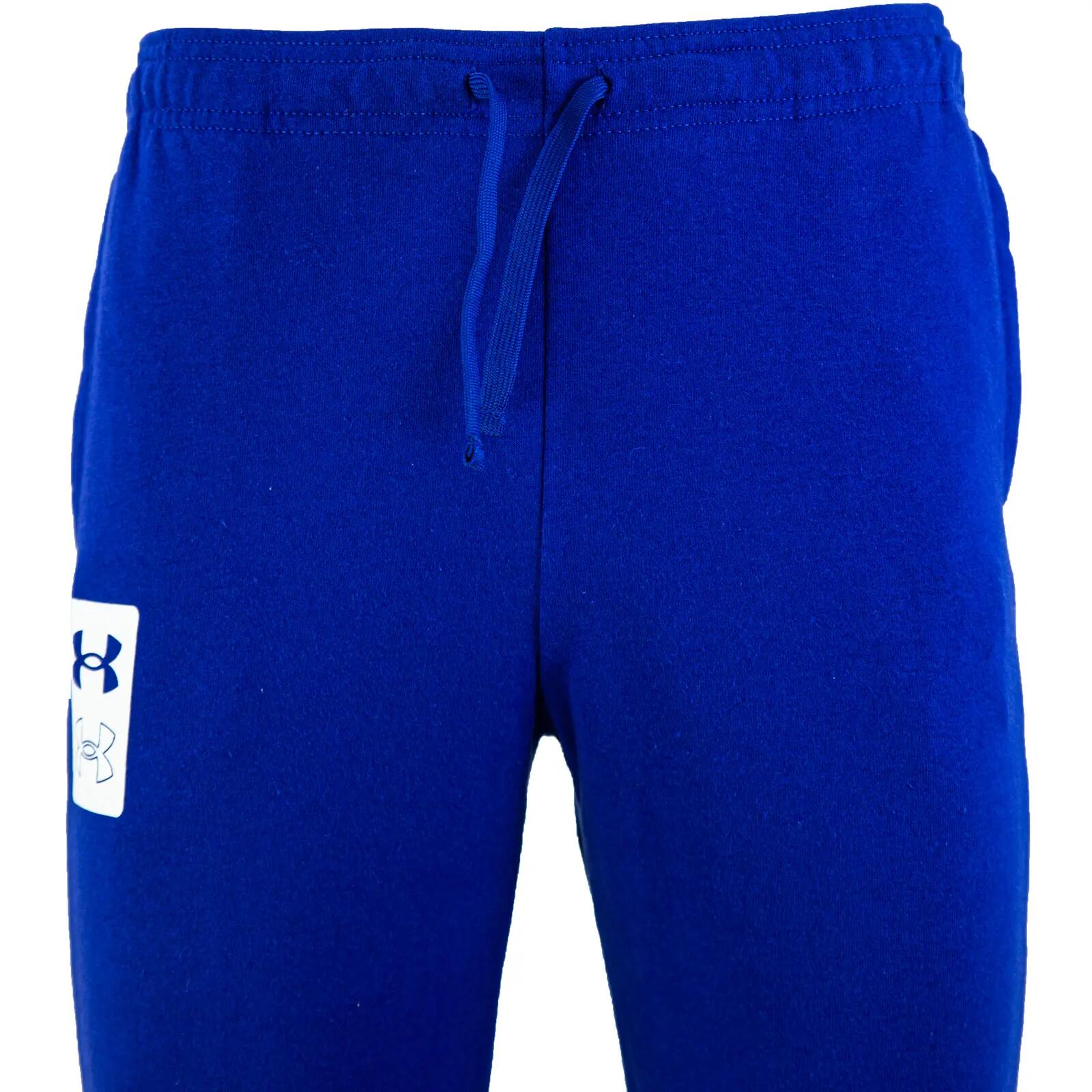 Pantalón de Chándal Azul Royal Under Armour Rival Terry para Niño 4/5