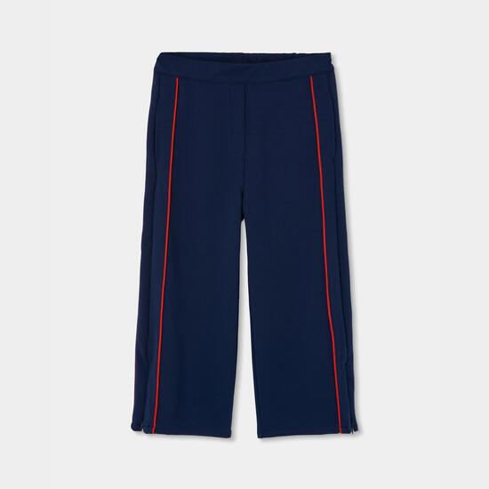 Pantalon fille avec bande latérale