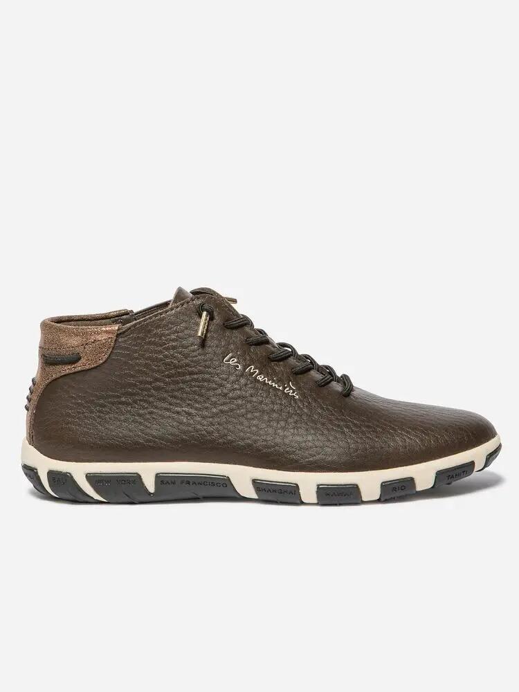 Tennis - femme - hautes, lacets élastiques - jesmini - marron 2/5