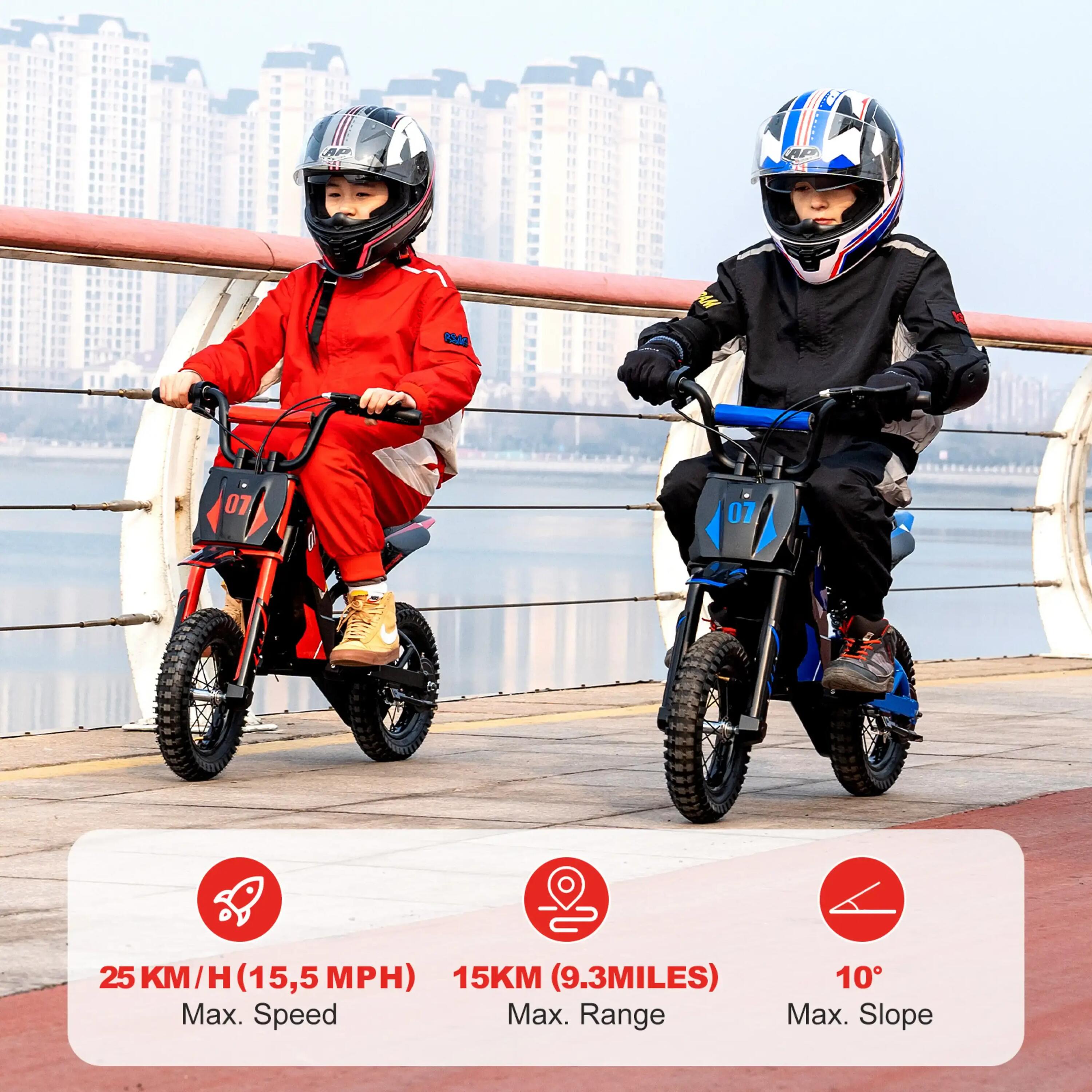 Moto elétrica criança EV12M-12 polegadas-Suspensão-Freio a tambor-18km autonomia 4/9