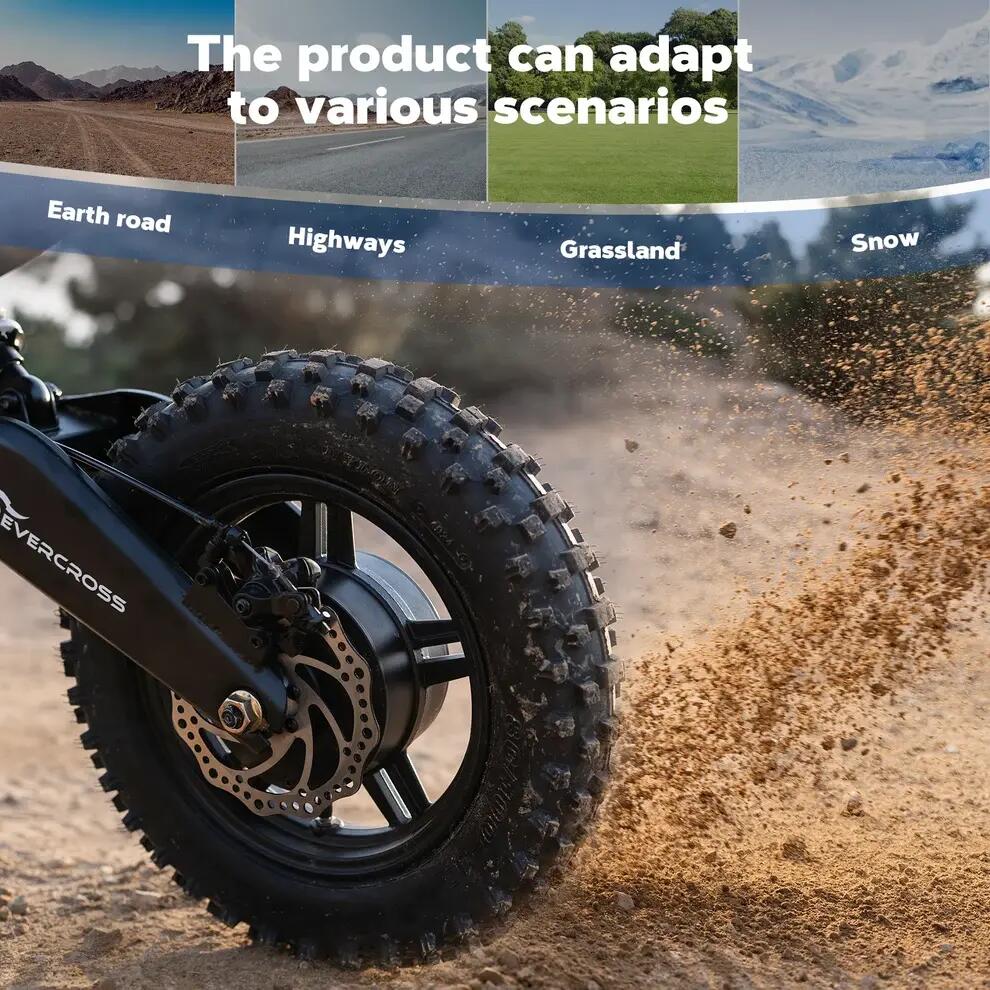 Moto elettrica bambino EV65M-14"-3 velocità-20km autonomia-Doppie sospensioni 7/8