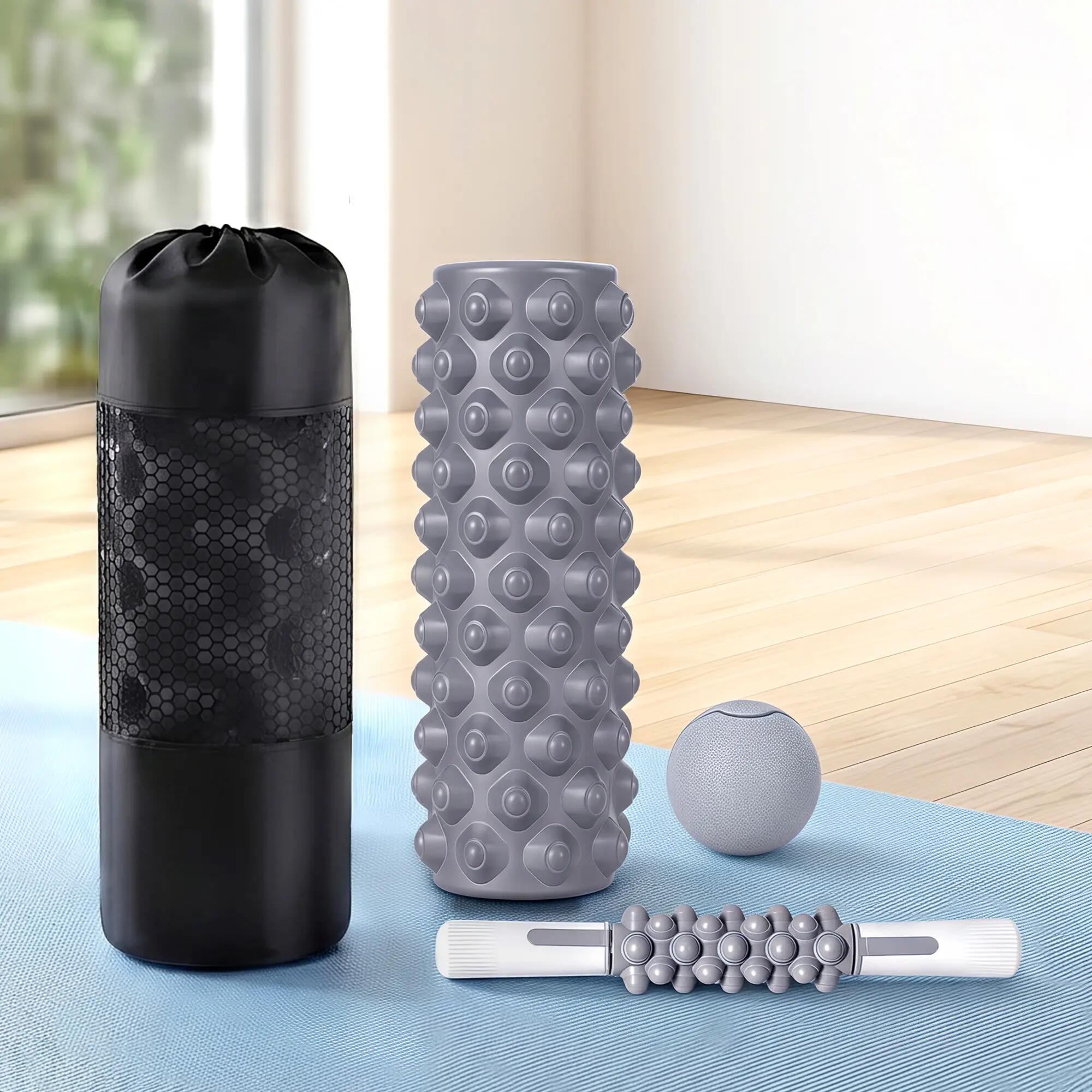 Everfit Foam Roller Set 3-in-1 with Targeted Recovery Muscle Roller Stick & Deep