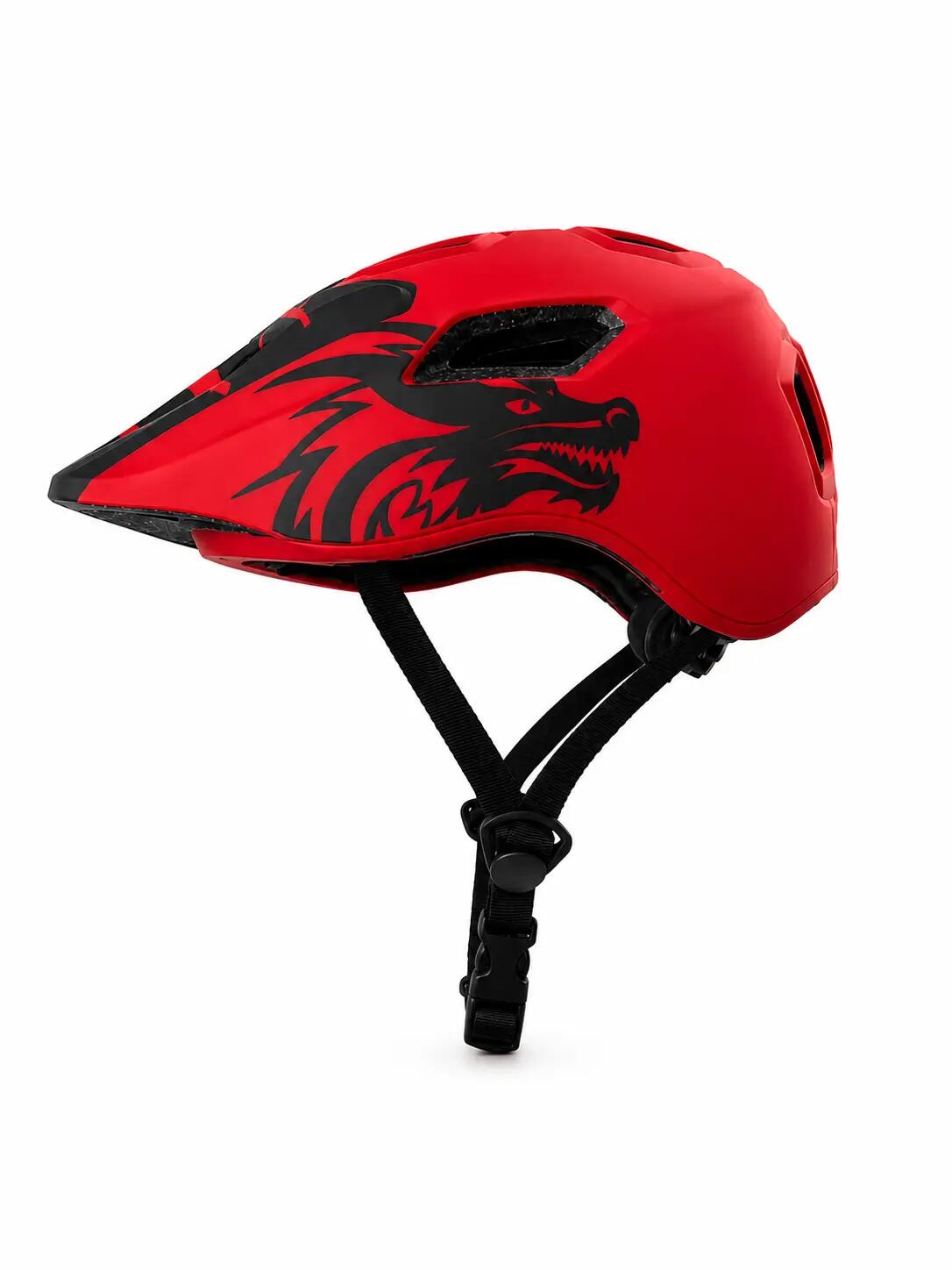 Kask rowerowy BTM-F1 FullFace S (52-56cm) czerwony 5/5