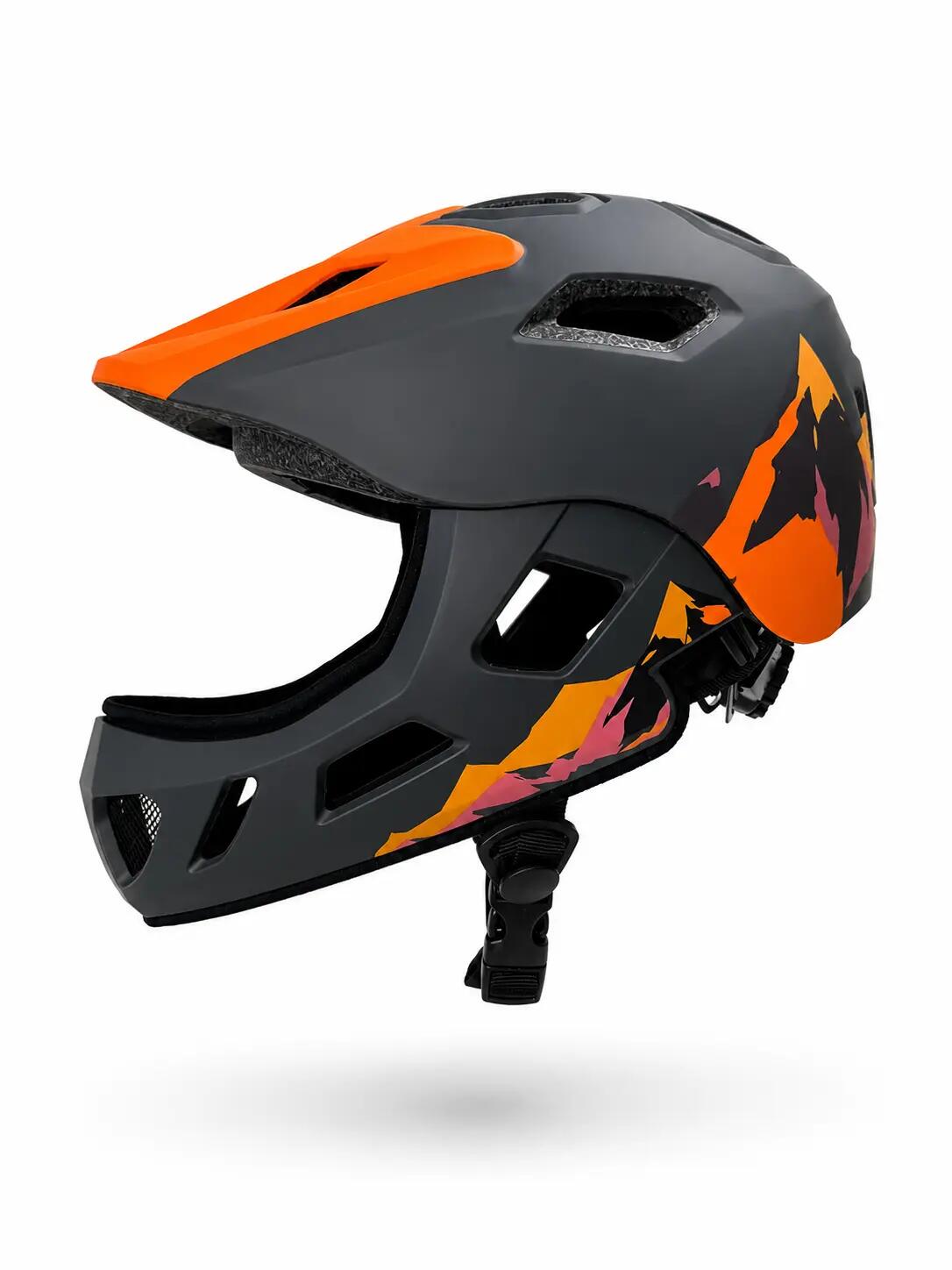 Kask rowerowy BTM-F1 FullFace XS (48-53cm) szary 3/6