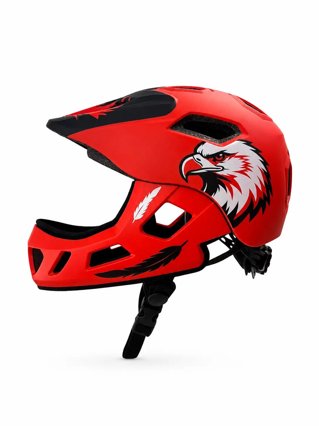 Kask rowerowy BTM-F1 FullFace XS (48-53cm) pomarańczowy 3/6