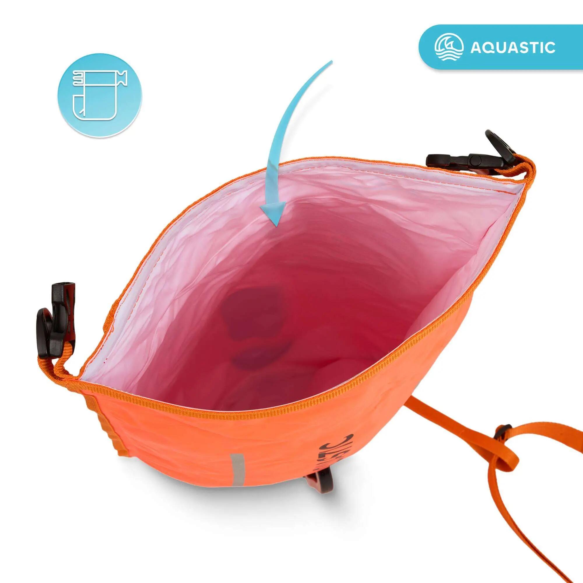 Bouée de sécurité pour la natation avec poche AQUASTIC 6/9