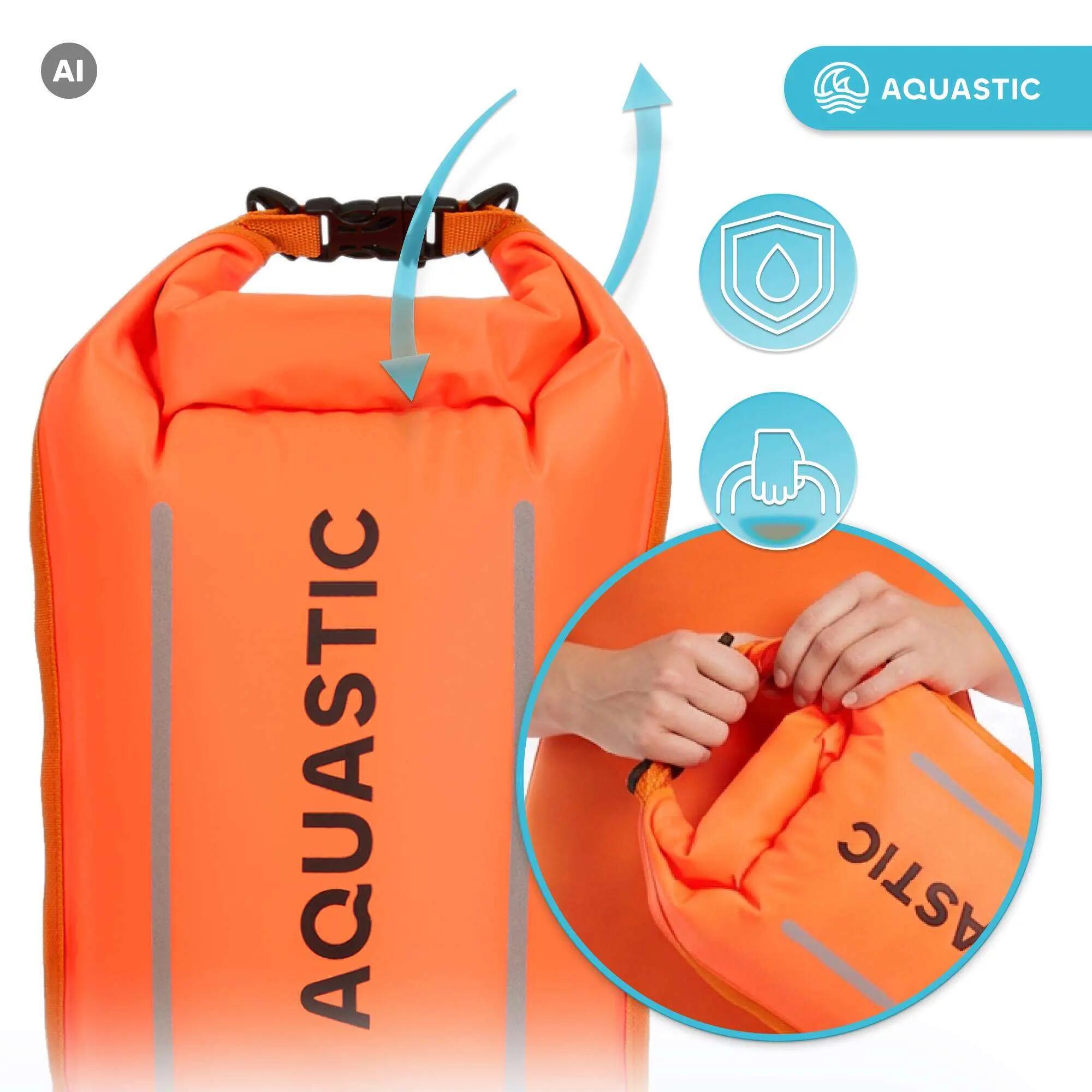 Bouée de sécurité pour la natation avec poche AQUASTIC 4/9