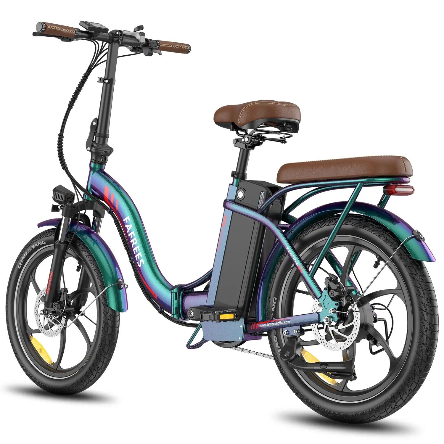 Elektrische Fiets FAFREES F20+ Pro 250W 36V25Ah 20" Aurora Groen 3/5