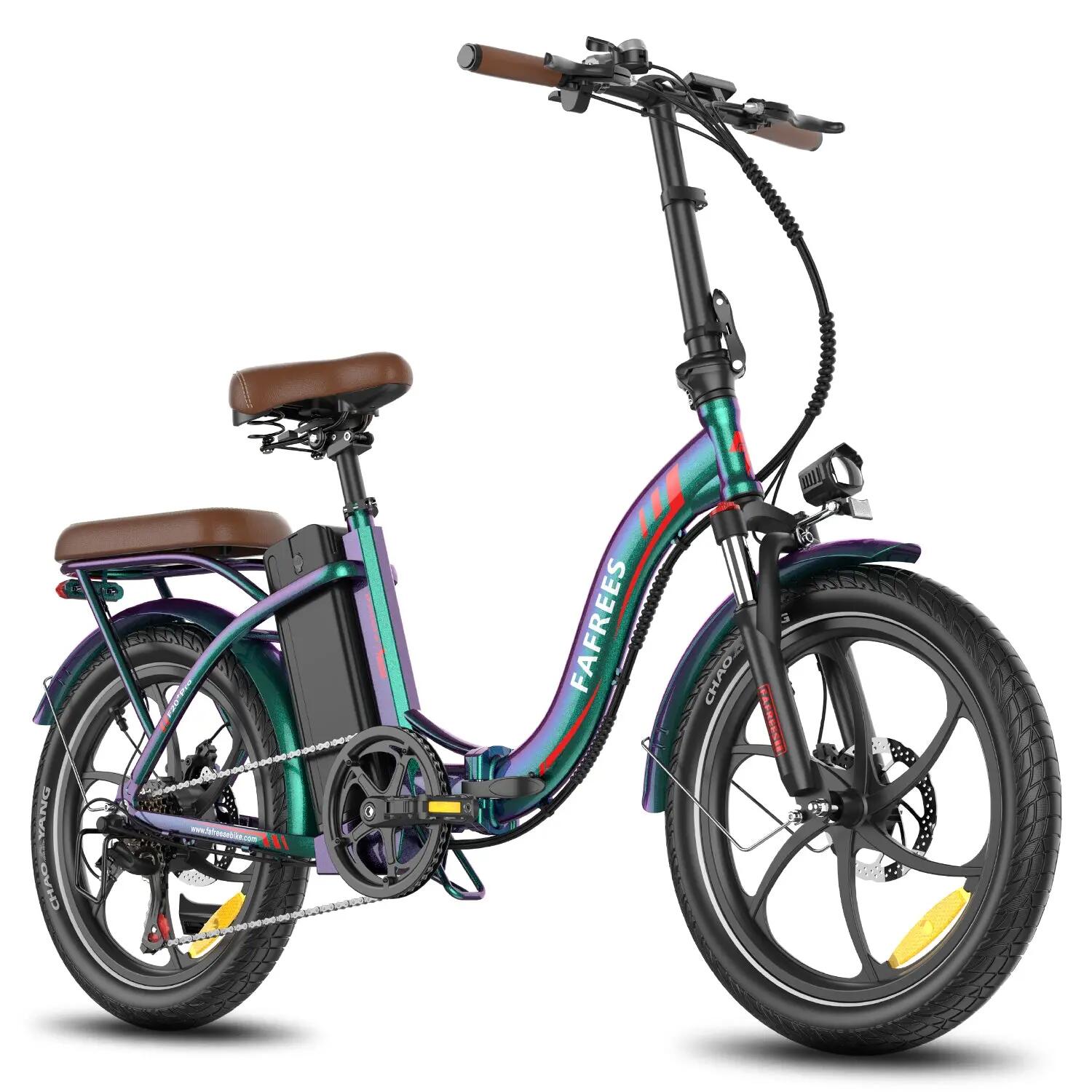 Elektrische Fiets FAFREES F20+ Pro 250W 36V25Ah 20" Aurora Groen 2/5