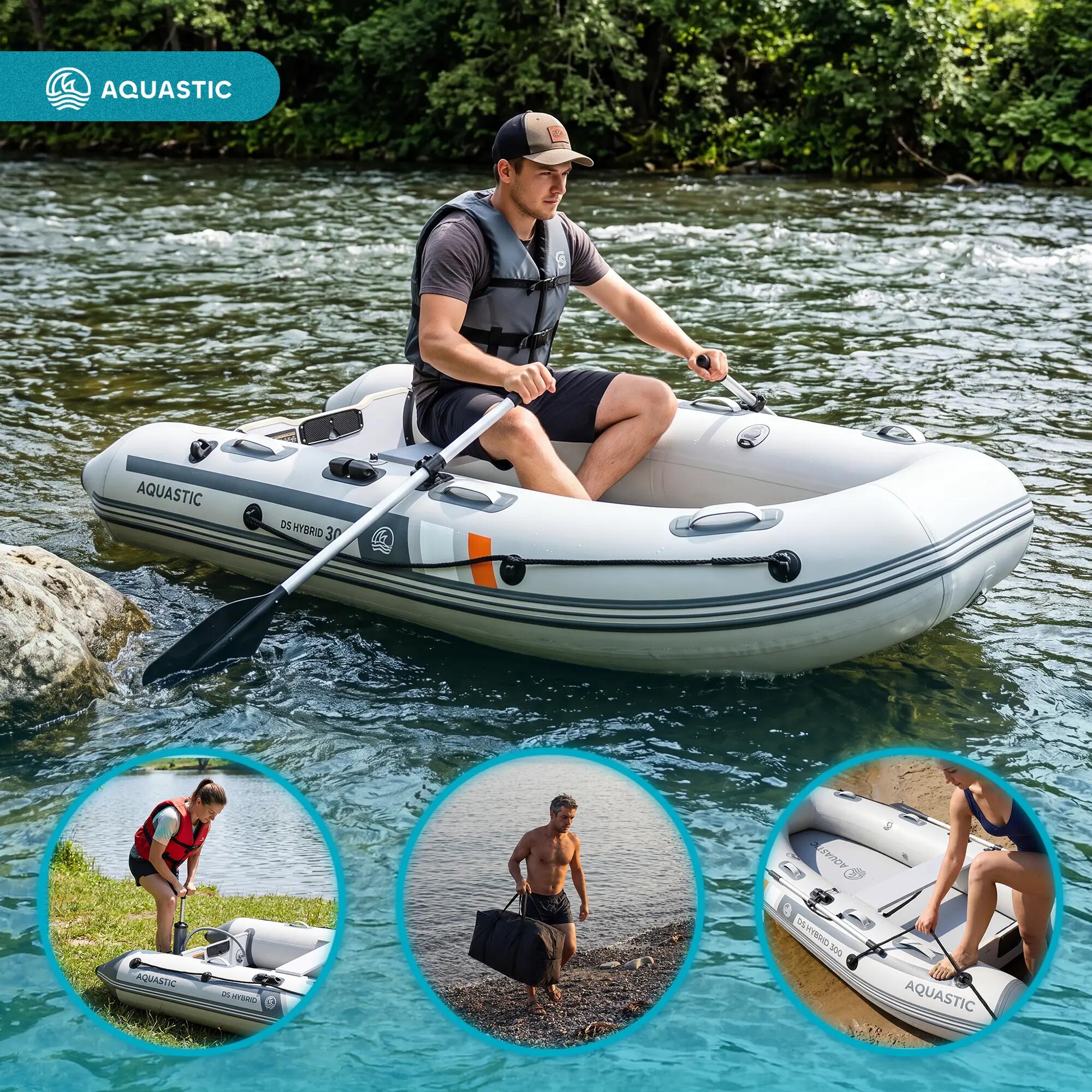 Ponton 4 places AQUASTIC DS Hybrid 6/9