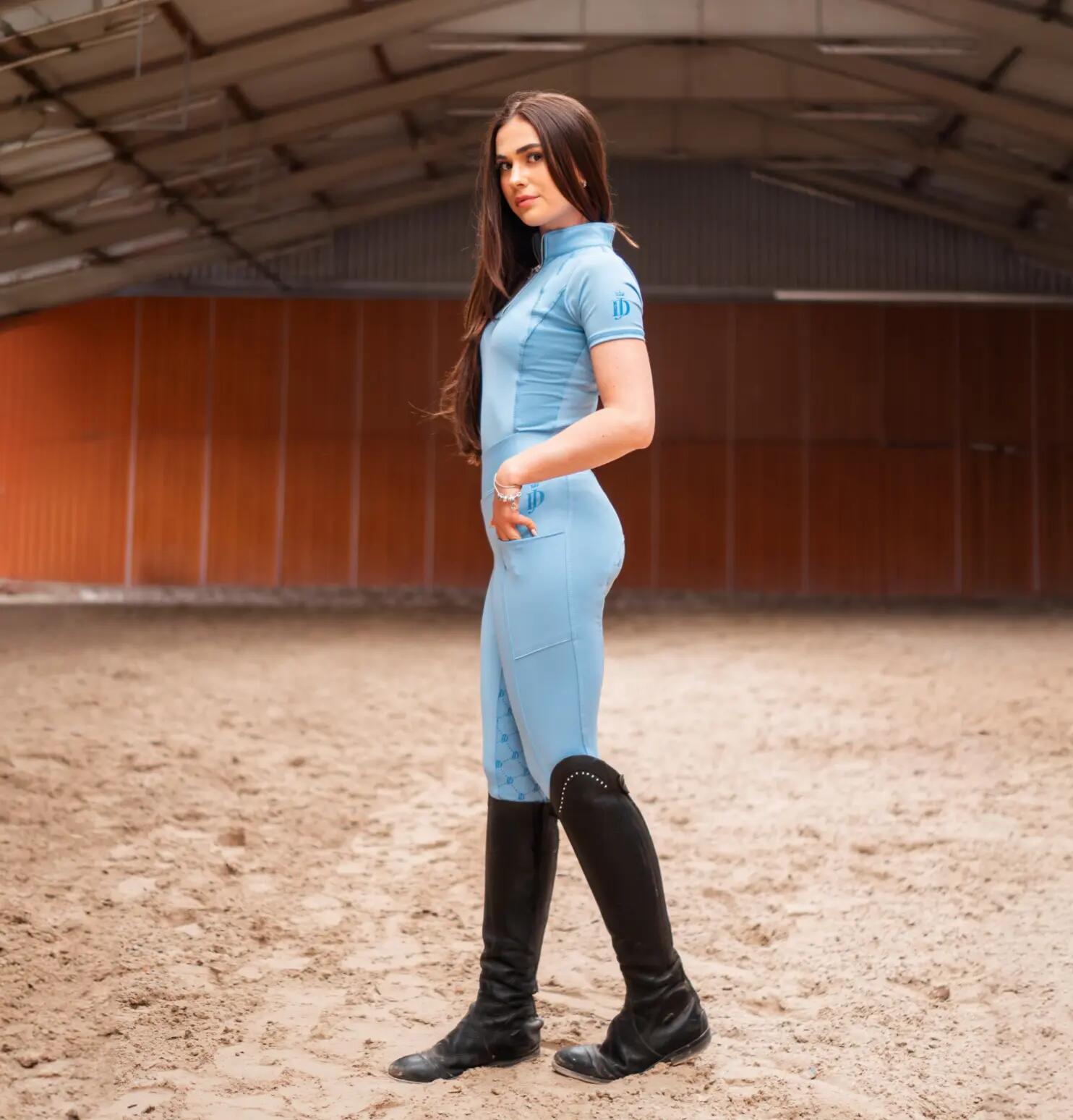 Leggings equitación Cecile - Azul Marino, M Sport Unisex 7/10